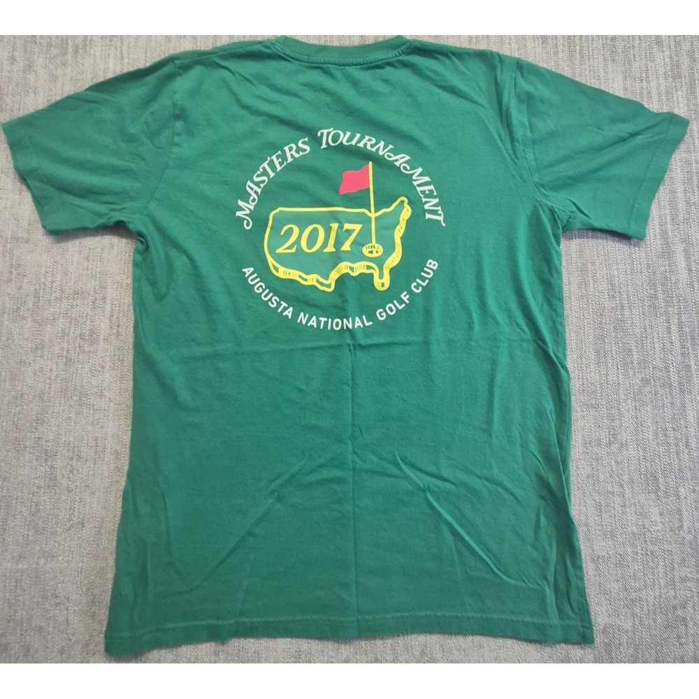 2017 Masters Tournament Augusta National Red Jacket Green Graphic T-shirt M NWOT
